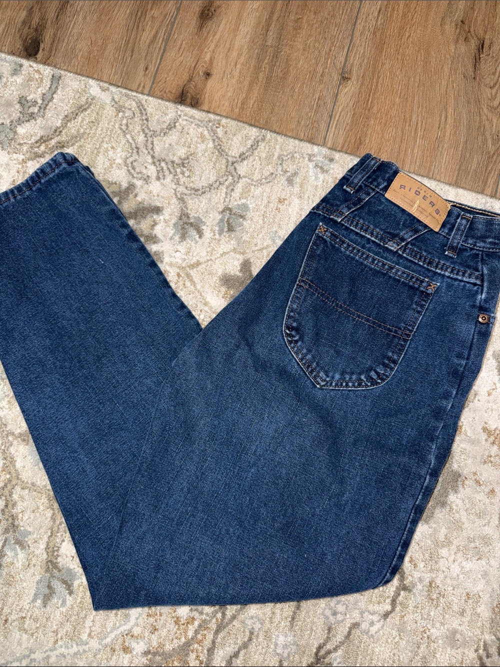 Riders by Lee Dark Blue Straight Leg Jeans Womens 12 P